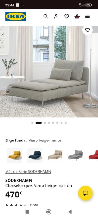 Sofá Chaiselongue Ikea SÖDERHAMN