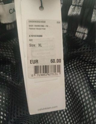 Bañador Calvin Klein XL Nuevo