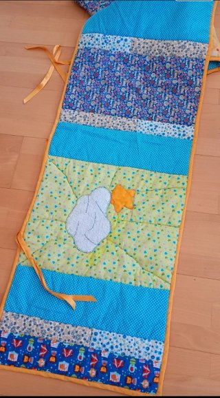 Edredón y protector patchwork infantil