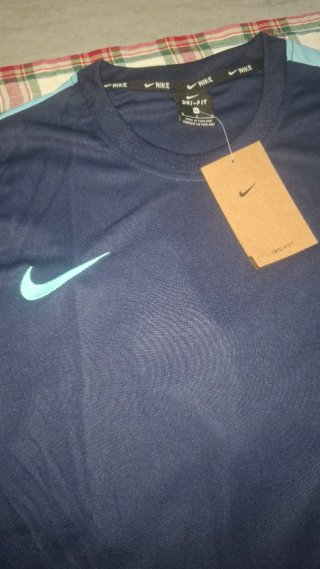 Conjunto corto Nike azul y verde azulado