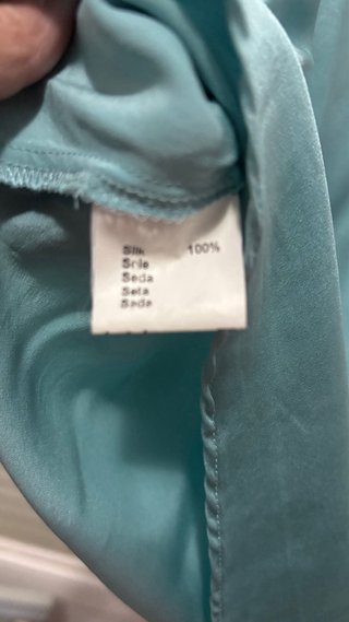 Top seda GERARD DAREL verde azulado