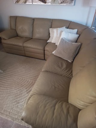 Sofá Natuzzi Piel Beige