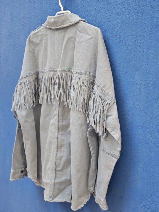 Chaqueta vaquera Zara con flecos