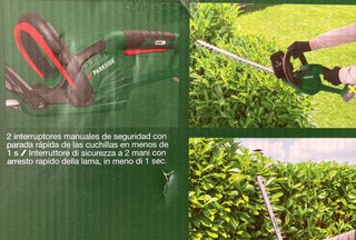 Cortasetos Parkside 20V Recargable