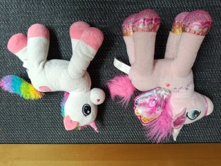 Lote 7 peluches unicornio