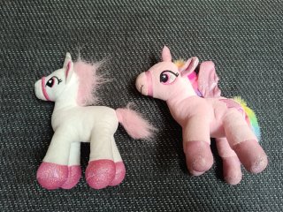 Lote 7 peluches unicornio