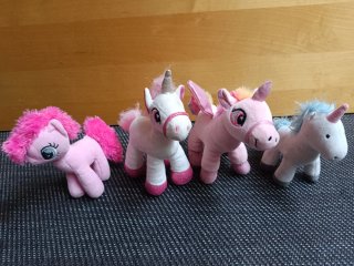 Lote 7 peluches unicornio