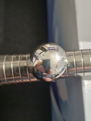 Anillo Plata Ley Media Bola Domo