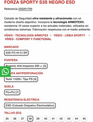 Botas de seguridad negras y grises