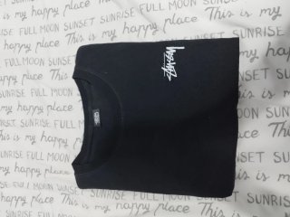 Camiseta Stussy Negra Clásica