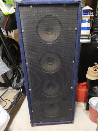 Altavoces 4 vías negro y azul
