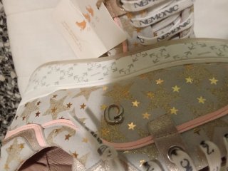Zapatos Nemonc Mujer Estrellas Doradas Blancas