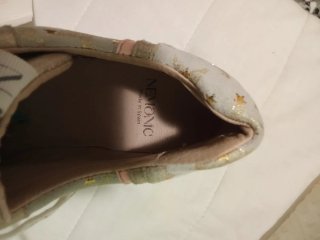 Zapatos Nemonc Mujer Estrellas Doradas Blancas