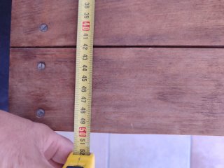 Mesa de madera plegable antigua