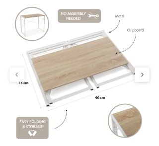 Escritorio plegable madera y metal