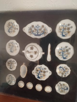 Casas de muñecas miniaturas lote vajillas
