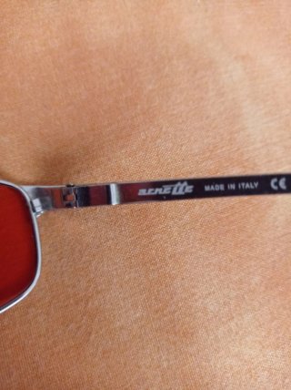 Gafas de sol aviador naranjas y plateadas