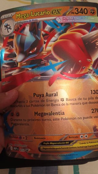 Carta Pokémon Mega Lucario EX Jumbo