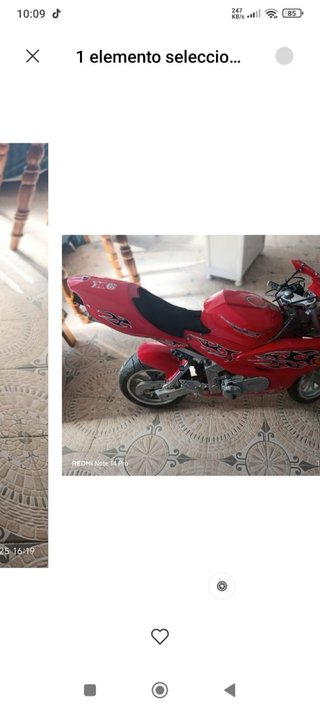 Mini Moto Yamaha X6 Roja