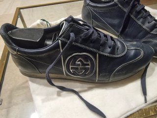 Sneakers Gucci Blu e Argento