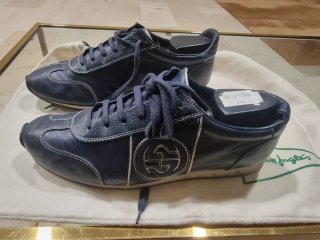 Sneakers Gucci Blu e Argento
