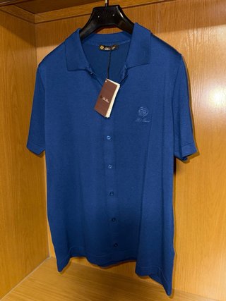 Camisa Loro Piana Azul