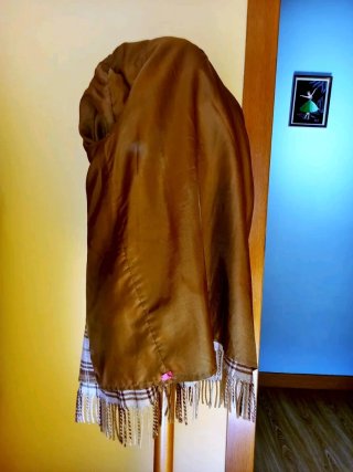Sobrecamisa de cuadros con flecos