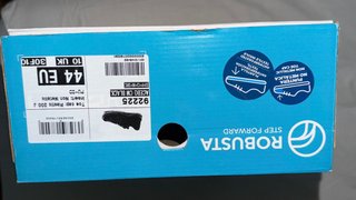 Zapatos de seguridad ROBUSTA negros y naranjas