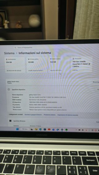 Samsung Galaxy Book 15 pollici