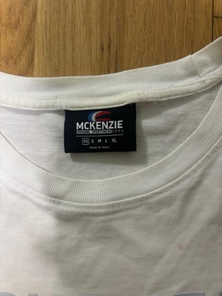 Camiseta McKenzie Blanca Degradado Azul