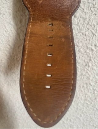 Reloj Guess Cuero Marrón Dorado Vintage2005 Unisex