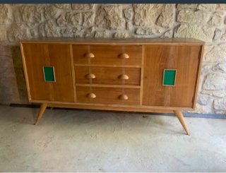 Aparador Vintage Años 60 Mid-Century Madera Maciza