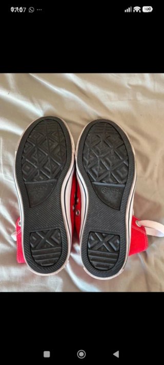 Zapatillas Converse All Star Rojas, talla 37,5