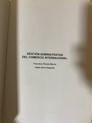 *Gestión Administrativa del Comercio Internacional