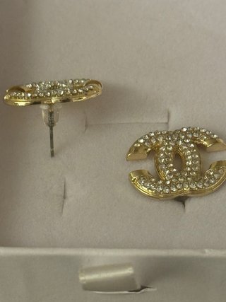 Orecchini Strass Oro