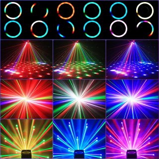 SIN ABRIR 4 en 1 Luz Discoteca LED Cabezal Móvil