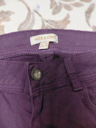 Pantaloni donna viola