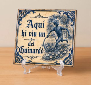 Azulejo Aquí hi viu un del Guinardó