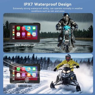 SIN ABRIR Pantalla Moto 7'' CarPlay Android