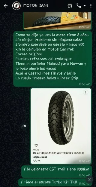 Wottan Storm 125cc Maxi Scooter 2018 Negra