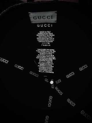Gorra Gucci Piel Negra