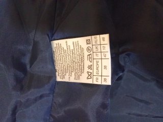 Cappotto blu da donna