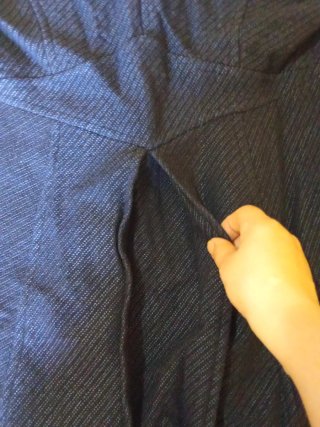 Cappotto blu da donna