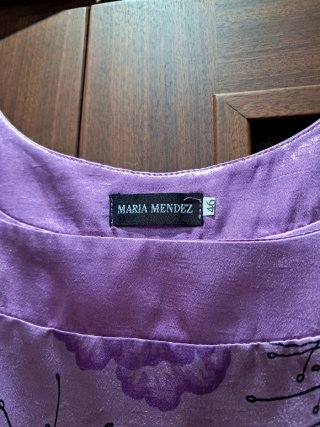 Vestido cóctel MARIA MENDIZ Morado
