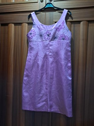 Vestido cóctel MARIA MENDIZ Morado