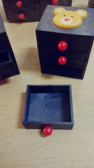Lote 8 mini cajoneras osito NUEVAS