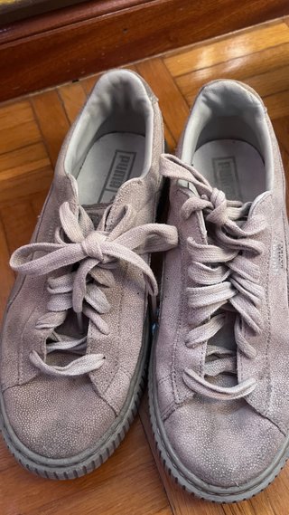 Zapatillas Puma Plataforma Mujer Rosa/Plata