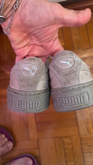 Zapatillas Puma Plataforma Mujer Rosa/Plata