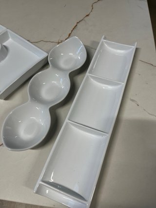 Bandejas de cerámica con forma de puzzle