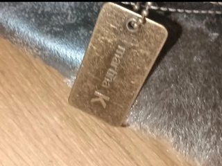 Bolso gris amplio efecto piel sin desperfectos